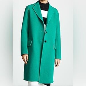 Marc Jacobs
Notch Collar Coat  Color: Bright Teal Size:8